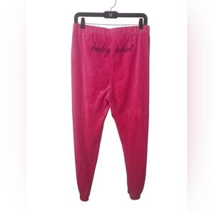 Baby Phat Fuchsia vintage Velour joggers Size m